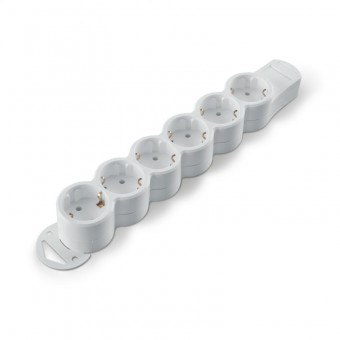 16A 2P+E GERMAN MULTISOCKET 6 GANG SCAME 161.251
