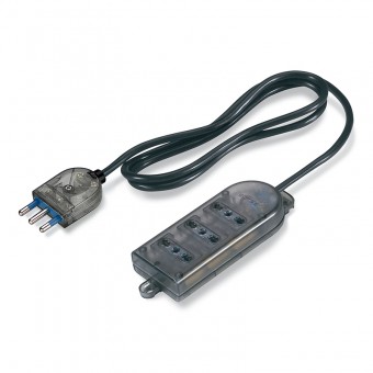 3-OUTLET SOCKET DUAL USE WITH CABLE SCAME 160.220/C-F