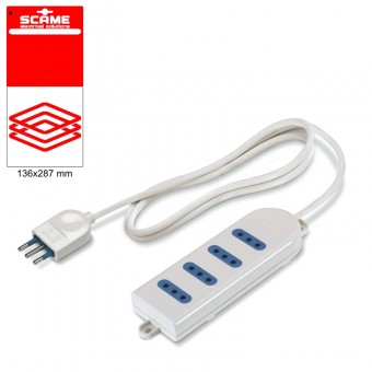 4 OUTLET SOCKET BLISTER PACKED SCAME 999.10219C