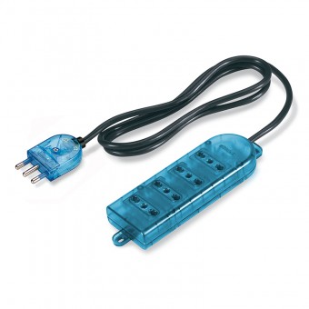 4-OUTLET SOCKET DUAL USE WITH CABLE SCAME 160.223/C-T