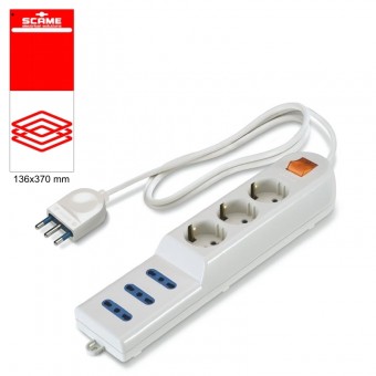6 OUTLET SOCKET BLISTER PACKED SCAME 999.10230C