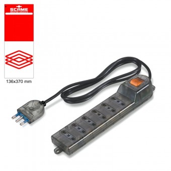 6 OUTLET SOCKET BLISTER PACKED SCAME 999.10232CF