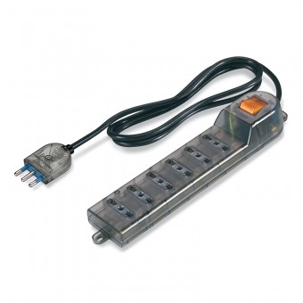 6-OUTLET SOCKET DUAL USE +CABLE AND PLUG SCAME 160.229/C-F