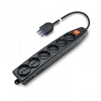 MULTI-OUTLET SOCKET + INT. WITH CABLE SCAME 161.60511.N