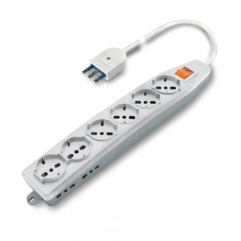 MULTI-OUTLET SOCKET + INT. WITH CABLE SCAME 161.60511.R