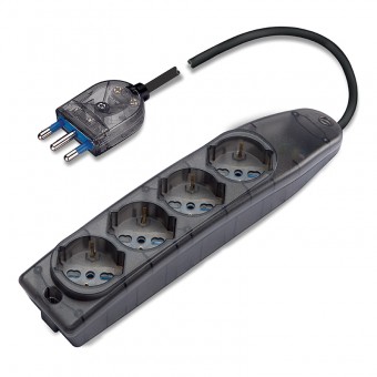 MULTI-OUTLET SOCKET TRANS. TINTED SCAME 161.40501.F