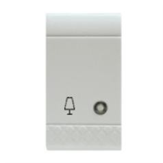 PLATE FOR PUSH BUTTON ABATJOUR WHITE SCAME 101.6221/B.B