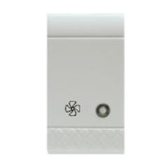 PLATE FOR PUSH BUTTON FAN WHITE SCAME 101.6221/F.B