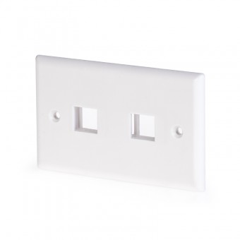 PLATE FOR TELEPHONE OUTLET - 2 OUTLETS SCAME 180.842