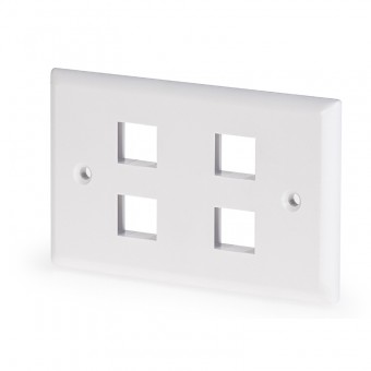 PLATE FOR TELEPHONE OUTLET - 4 OUTLETS SCAME 180.844