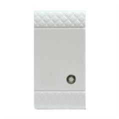PUSH BUTTON 2P 16A WITH LIGHT WHITE SCAME 101.6334.B
