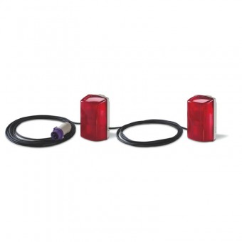 RED BULKHEAD LIGHT WITH 10MT.CABLE IP44 SCAME 781.2761/1