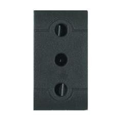 SOCKET ITAL.ST.2P+E 16A ANTHRACITE SCAME 101.6402