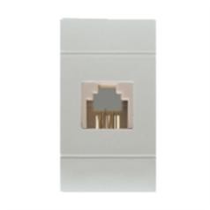 TELEPHONE OUTLET SINGLE SOCKET WHITE SCAME 101.6461.64B