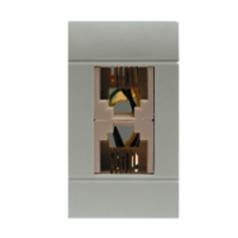 TELEPHONE OUTLET TWIN SOCKET GREY SCAME 101.6462.64G