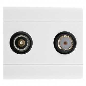 TV/SAT OUTLET WHITE SCAME 101.6434.B