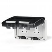 13A 250V DOUBLE DP SWITCHSOCKET IP66 SCAME 137.4042