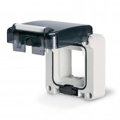 2 GANGS ENCLOSURE IP66 FLUSH MOUNTING SCAME 137.002