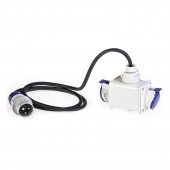2-WAY ADAPTOR 2P+E 16A IP44 W/CABLE SCAME 604.1623/C