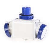 2-WAY ADAPTOR 2P+E 16A IP66 SCAME 601.1623