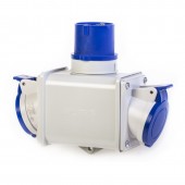 2-WAY ADAPTOR 3P+E 16A IP44 SCAME 600.1624