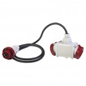 2-WAY ADAPTOR 3P+E 16A IP66 W/CABLE SCAME 605.1626/C