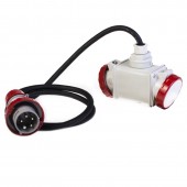 2-WAY ADAPTOR 3P+N+E 16A IP66 W/CABLE SCAME 605.1627/C
