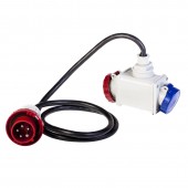 2-WAY ADAPTOR 3P+N+E 16A IP66 W/CABLE SCAME 605.1629/C
