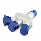 3-WAY ADAPTOR 2P+E 16A IP44 SCAME 606.3005-062