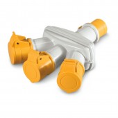 3-WAY ADAPTOR 2P+E 16A IP44 SCAME 606.3005-479