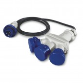 3-WAY ADAPTOR 2P+E 16A IP66 W/CABLE SCAME 606.3515-062