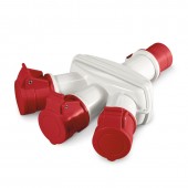 3-WAY ADAPTOR 3P+E 16A IP44 SCAME 606.3005-063 inlocuit de 600.3005-063