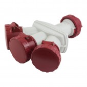 3-WAY ADAPTOR 3P+E 16A IP66 SCAME 606.3505-063