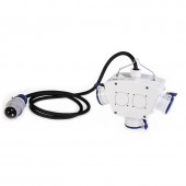 3-WAY ADAPTOR IP44 WITH CABLE AND PLUG SCAME 602.3005-062