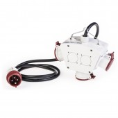 3-WAY ADAPTOR IP44 WITH CABLE AND PLUG SCAME 602.3005-063