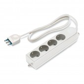 4-OUTLET SOC. 2P+E 16A UNEL WITH CAB. SCAME 160.242/C