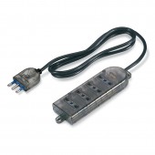 4-OUTLET SOCKET DUAL USE WITH CABLE SCAME 160.223/C-F