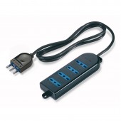 4-OUTLET SOCKET DUAL USE WITH CABLE SCAME 160.223/C-N