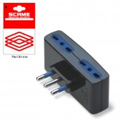 4 WAY ADAPTOR 10A BLISTER PACKED SCAME 999.10530N