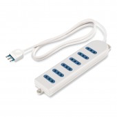 6-OUTLET SOCKET 2P+E 10A WITH CABLE SCAME 160.224/C