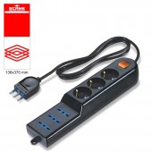 6 OUTLET SOCKET BLISTER PACKED SCAME 999.10230CN