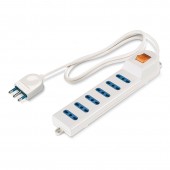 6-OUTLET SOCKET DUAL USE +CABLE AND PLUG SCAME 160.229/C