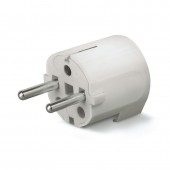 90°ANGLED UNEL PLUG 2P+E 16A WHITE SCAME 130.83