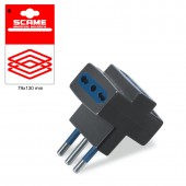ADAPTOR 3 OUTLETS BLISTER PACKED SCAME 999.125503N