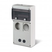 BLOCK 4 CUTOUTS 2+4 (6) SOCKETS SCAME 632.4530-000