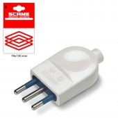 BLUELINE PLUG 2P+E 10A BLISTER PACKED SCAME 999.12301