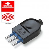BLUELINE PLUG 2P+E 10A BLISTER PACKED SCAME 999.12301N