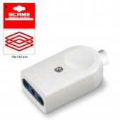 BLUELINE SOCKET 2P+E 10A BLISTER PACKED SCAME 999.12313