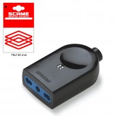 BLUELINE SOCKET 2P+E 10A BLISTER PACKED SCAME 999.12313N