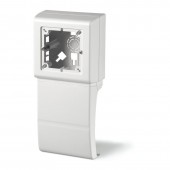 BOX 60MM CENTRES FOR SKIRTING 80MM WHITE SCAME 879.PA6050